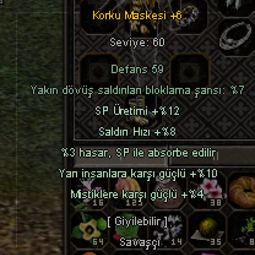 +6 KORKU MASKESİ